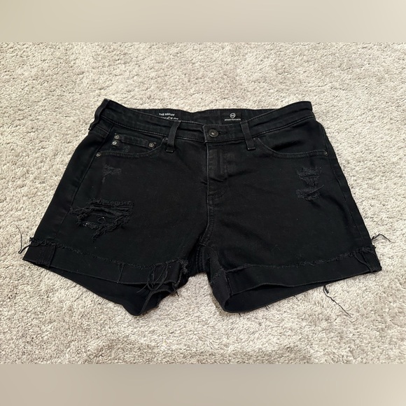 AG Adriano Goldschmied Denim - The Hailey Ex-Boyfriend Roll-Up Short - Size 25 - Picture 4 of 11